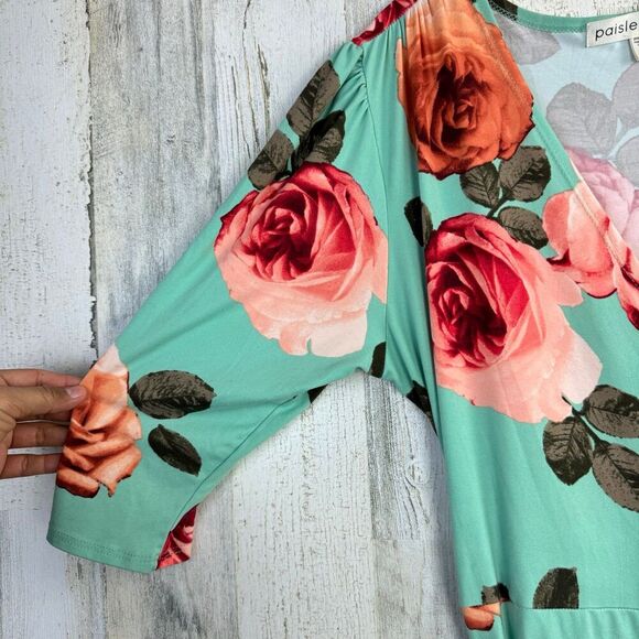 Paisley Raye rósese Wrap Dress size 1X - Picture 5 of 12